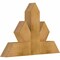Ekena Millwork Saratoga Rough Sawn Timber Gable Bracket, Western Red Cedar, 36"W x 24"H x 4"D x 6"F, 16/12 Pitch GBW036X24X0406SAR00RWR - alternate 2